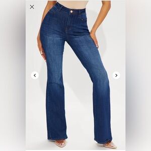 Stylish Blue Flared Jeans